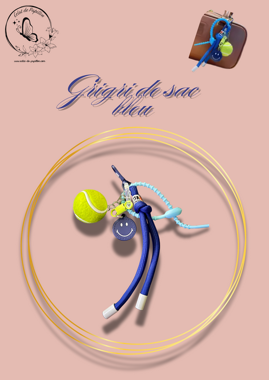 Grigri pour sac - Bleu