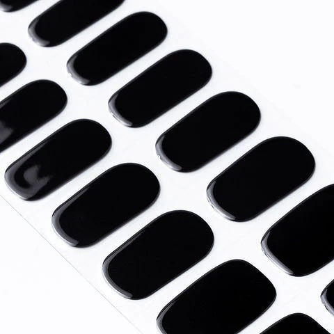 Ongles en gel semi-polymérisé | Jet Black - NG200004
