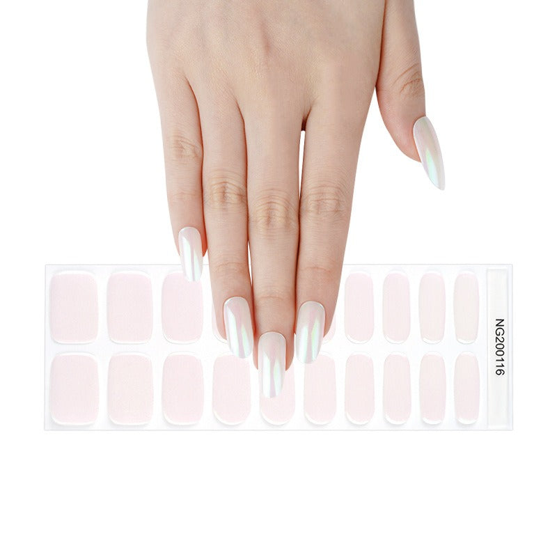 Ongles en gel semi-polymérisé | Lightning Pearl Aurora Chrome - NG200116