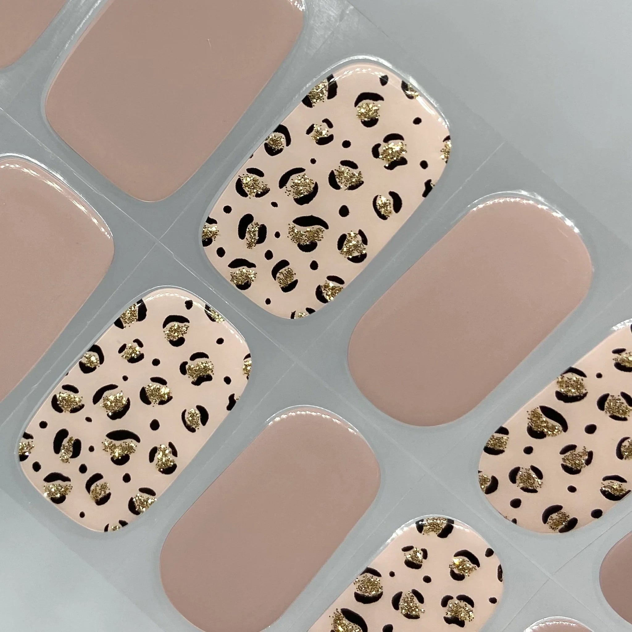 Ongles en gel semi-polymérisé | Tan Leopard - NG2000158