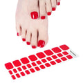 Ongles Orteils en gel semi-polymérisé | Rouge Vif - NGF200002